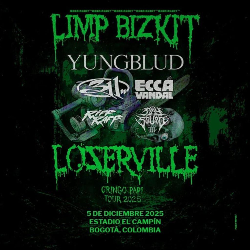 Diseño Limp Bizkit en Bogotá un Limp Bizkit en Bogotá un concierto histórico con Loserville 2